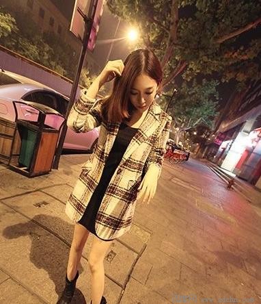 格子外套