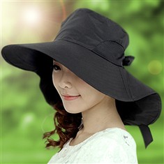 帽子女夏天太阳帽防紫外线韩版可折叠遮阳帽大沿防晒户外沙滩帽