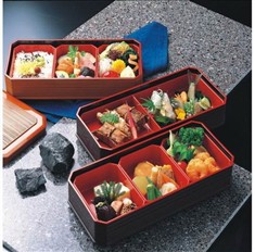 新款三格日式便当盒(单层）寿司盒商务套餐盒饭盒