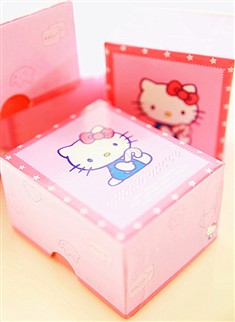粉红猫咪Kitty卡通手表盒喜糖盒首饰饰品盒收纳盒