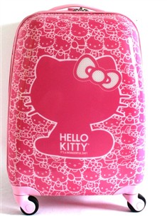 迪斯尼图案HELLOKITTY粉色可爱儿童拉杆箱行李箱旅行箱包女