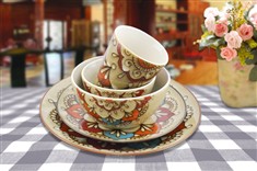 厨房用具餐饮西式陶瓷餐具套装-欧式餐具-可微波-瓷器套装