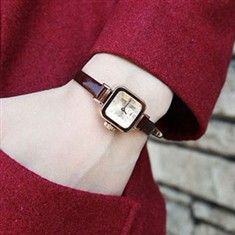 聚利时韩国时尚表带女手表女表复古表水钻表果冻表