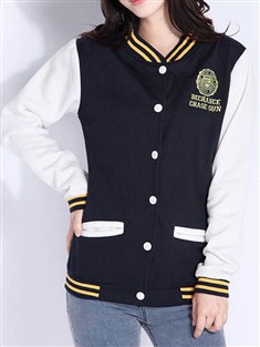大码卫衣单排扣学生外套潮新品韩版学院风休闲立领棒球衫