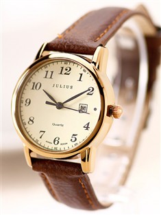julius/聚利时日韩日历显示正品女式手表女表复古表