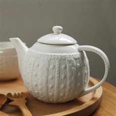 毛线创意浮雕茶杯茶壶茶具水杯zakka杂货