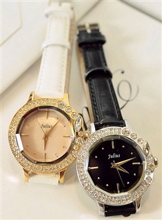 韩国休闲时尚女表复古水钻表手表女表腕表时装表