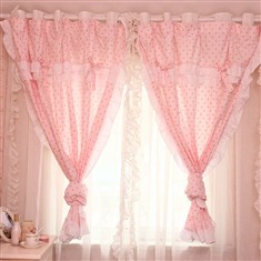 粉色初恋配套窗帘隔热窗帘遮阳布阳台窗帘